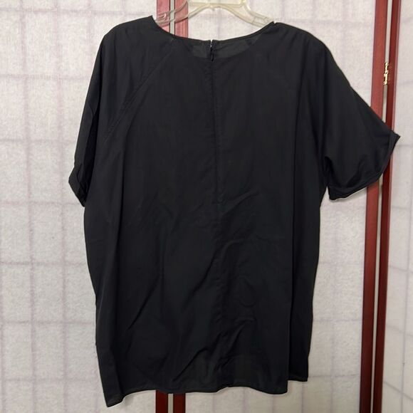 COS 100% COTTON BLACK BLOUSE SIZE‎ 44 - Picture 2 of 5